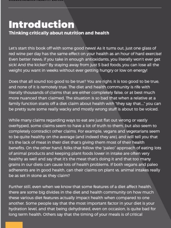 Understanding Healthy Eating eBook