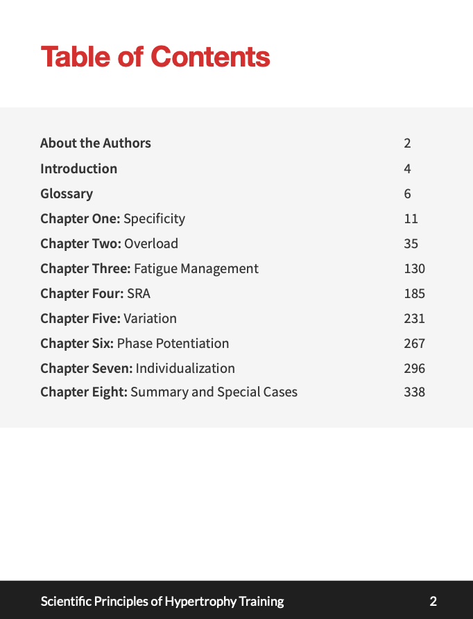 Scientific Principles of Hypertrophy Training eBook