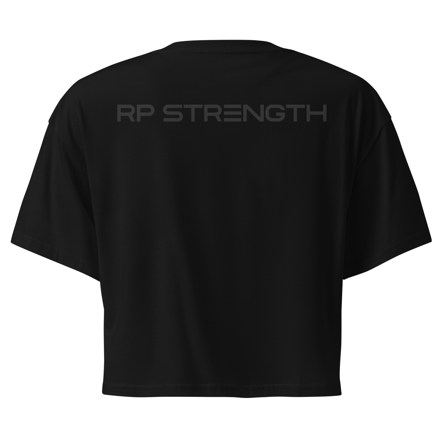 Black on Black Crop Top